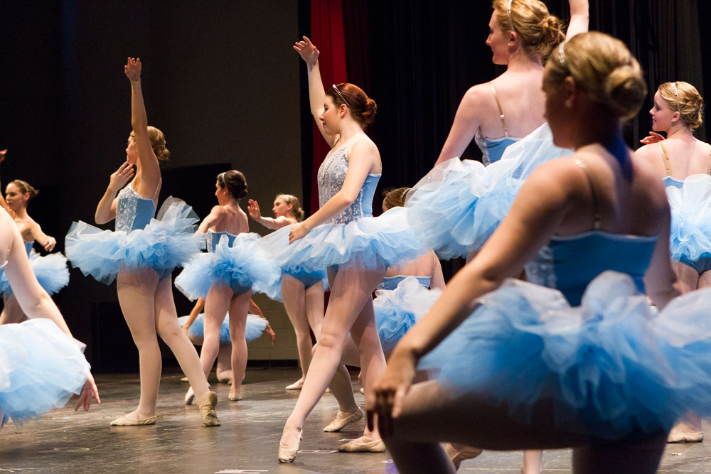 Ballet dancers take the stage at the Sharon Davis School of Dance recital in Tallahassee.